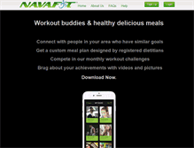 Tablet Screenshot of navafit.com